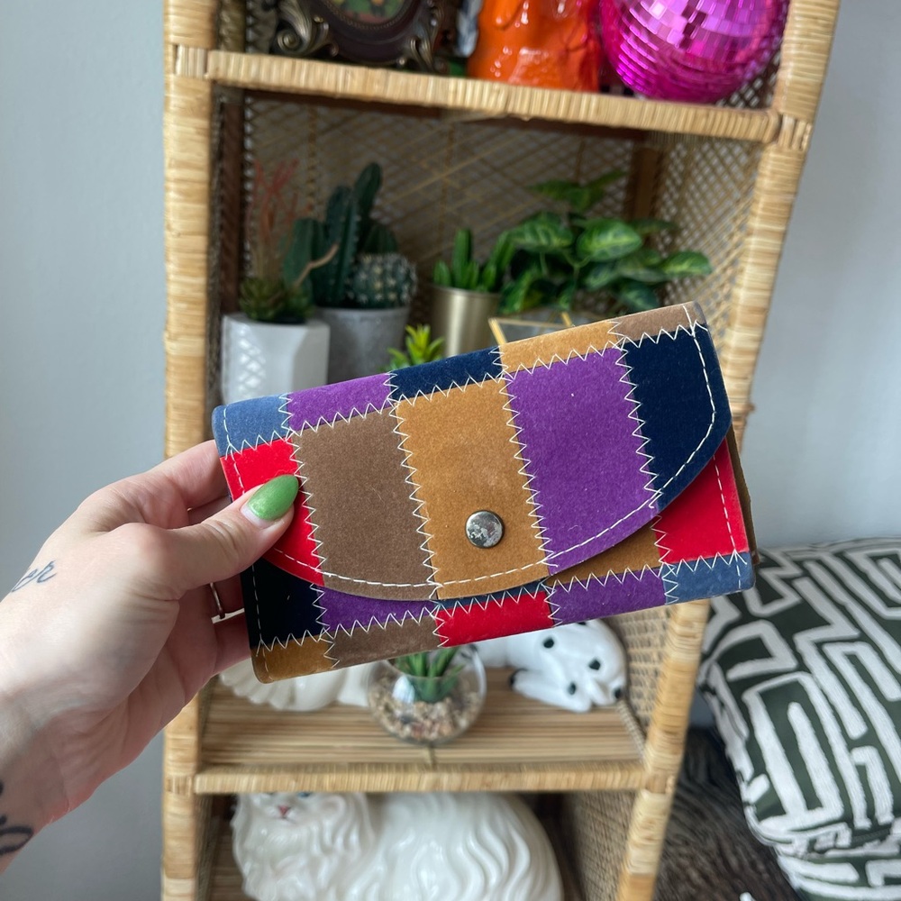 Patchwork Multicolor Clutch - image 1